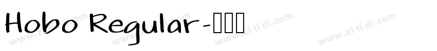 Hobo Regular字体转换